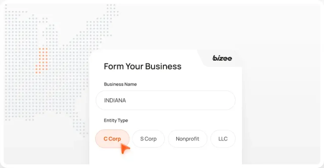 Indiana Ccorp Map