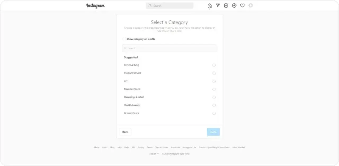 Setup Instagram Account 8
