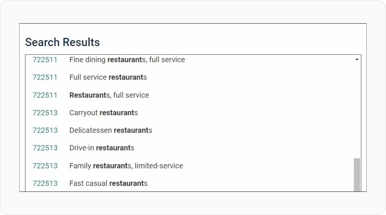 Naics Codes Small Business Retailer Table