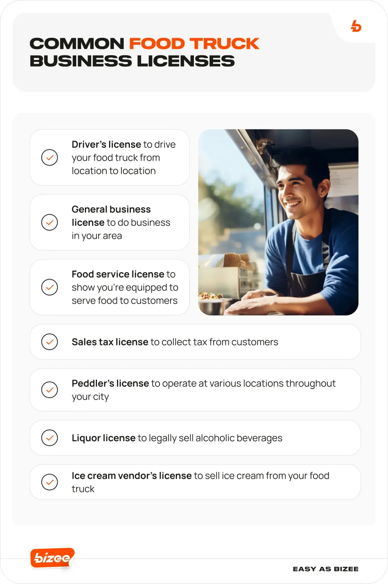 Common Food Truck Business Licenses
