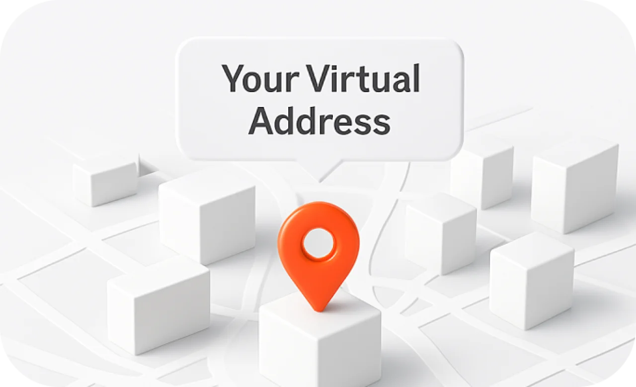 Virtual Address Hero Section Mobile